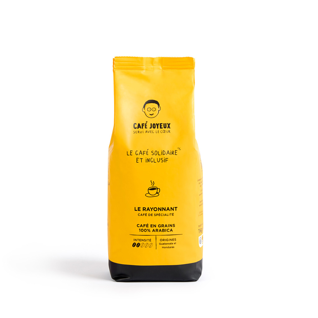Café de spécialité en grains 1KG - Le Rayonnant Café Joyeux