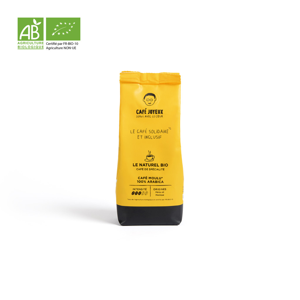 Café moulu N°5 le Naturel Bio* - 250 G  - Café Joyeux
