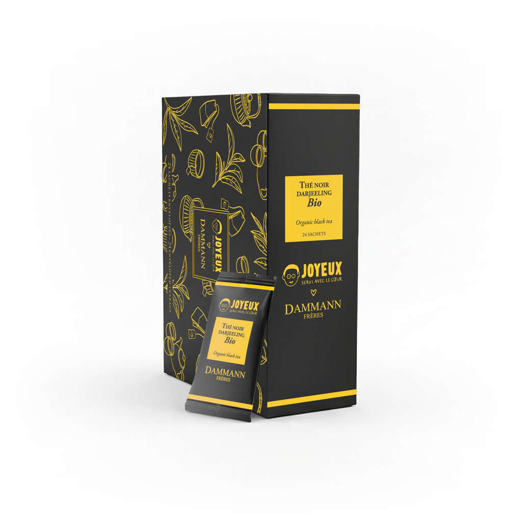 Thé Noir Darjeeling Bio Dammann Frères x Café Joyeux, 24 sachets